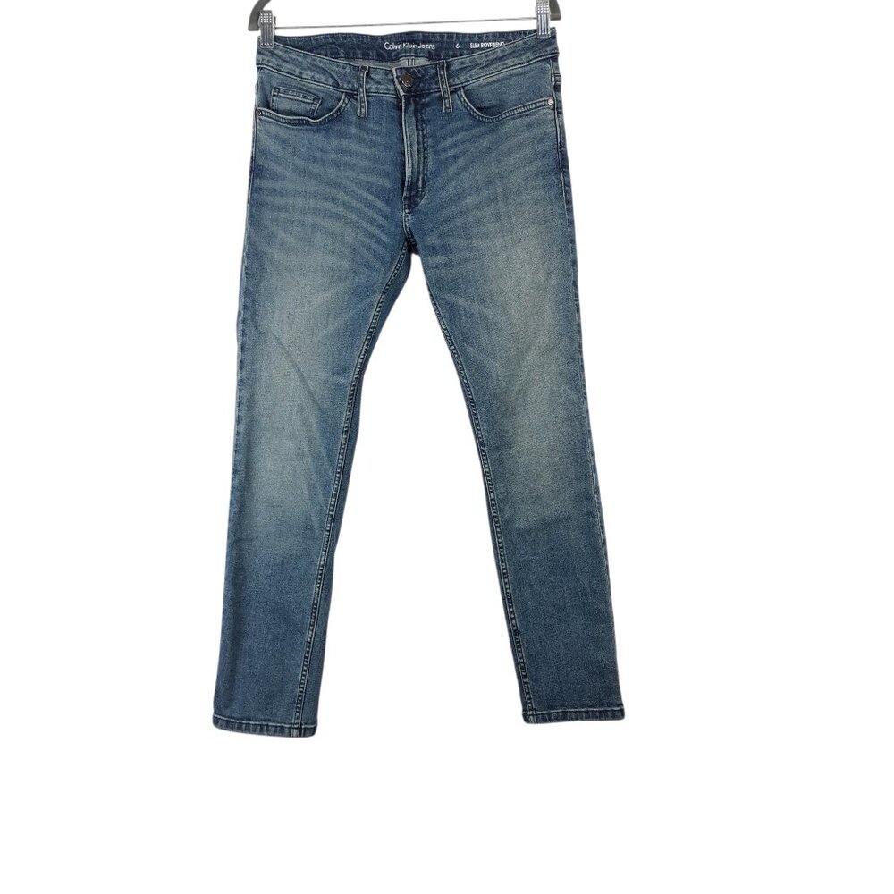 Calvin Klein Jeans Slim Boyfriend Blue Denim Size 6